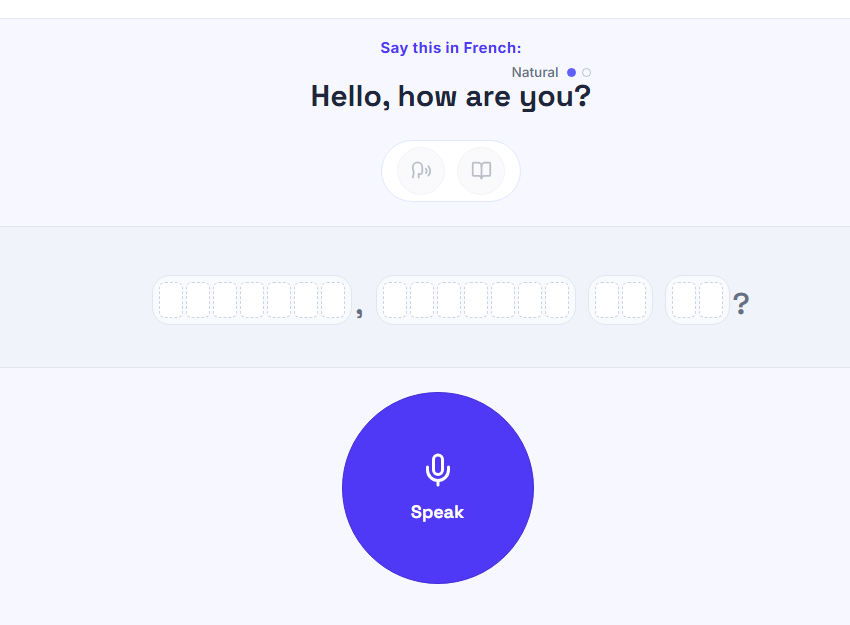 Speak exercise